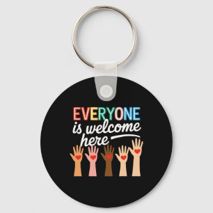 In deze kamer is iedereen welkom hier leraar Stud Sleutelhanger