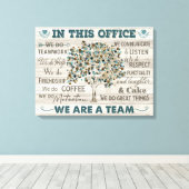 In deze Kantoor zijn we team, Kantoor Canvas Art (Insitu (Houten vloer))