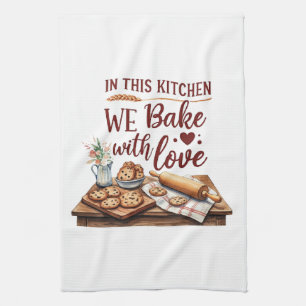 In deze keuken bakken we met liefde - koekjes theedoek