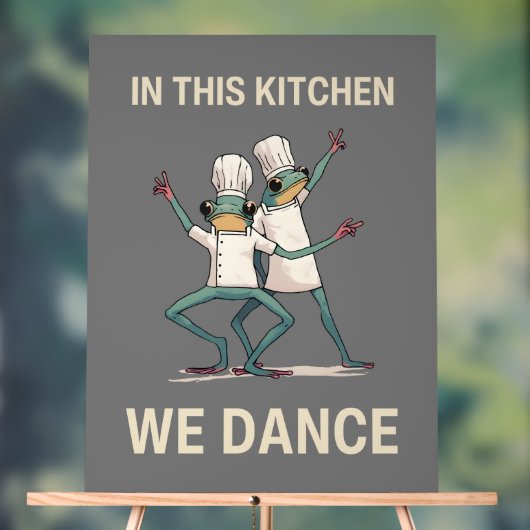 In deze keuken dansen we acryl bord (Neutraal)