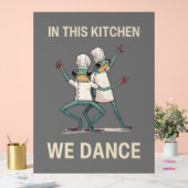 In deze keuken dansen we acryl bord (Huwelijk)