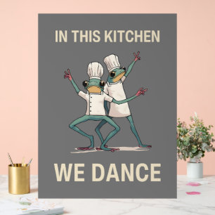 In deze keuken dansen we acryl bord