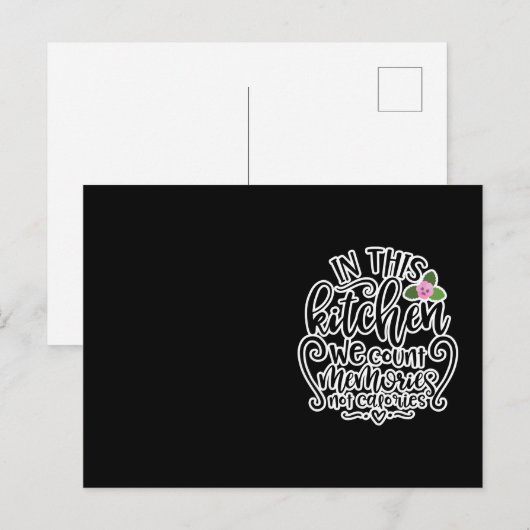 In deze keuken tellen we herinneringen en geen cal briefkaart (Voorkant / Achterkant)