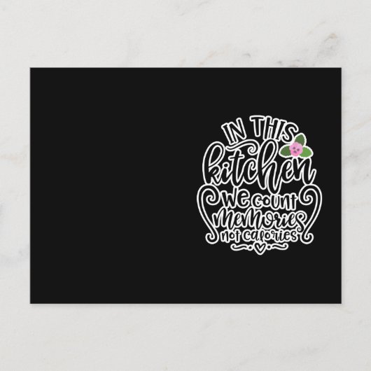 In deze keuken tellen we herinneringen, geen calor briefkaart (Voorkant)