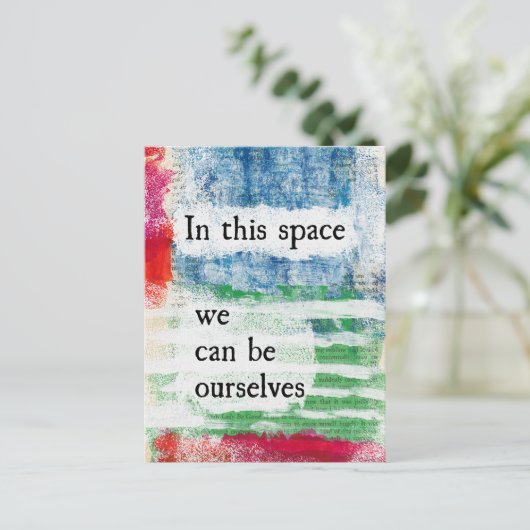 In deze ruimte Briefkaart (Staand voorkant)