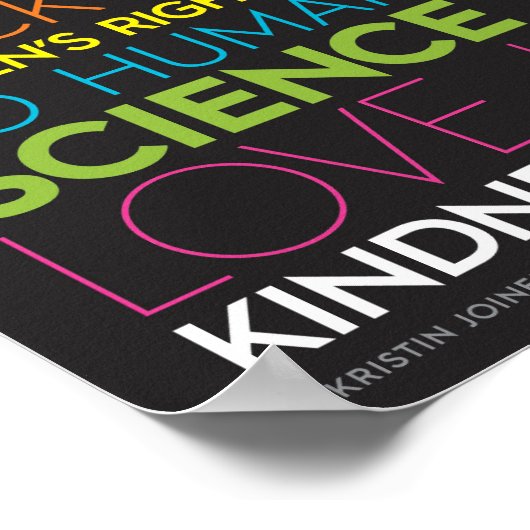 In deze ruimte... Kindheid is alles teken Poster (Hoek)