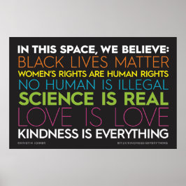 In deze ruimte... Kindheid is alles teken Poster