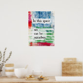 In deze ruimte-Poster wandkunst Poster (Keuken)
