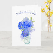 In deze tijd van verlies, Schriftcomfort bloem Kaart (Gele Bloem)