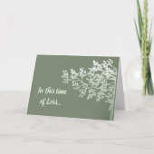 In deze tijd van verlies, troost de Schrift Tree L Kaart (Voorkant)