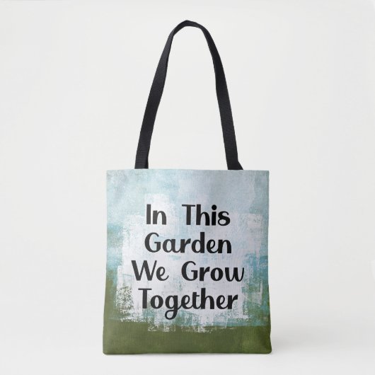 In deze tuin groeien we Canvas tas (Voorkant)