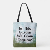 In deze tuin groeien we Canvas tas (Achterkant)