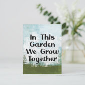 In deze tuin kweken we Wenskaart Kaart (Staand voorkant)