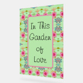 In deze tuin van de liefde acryl bord (Hoek)