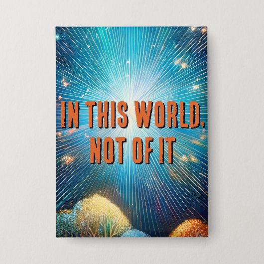 In Deze Wereld  Button (Voorkant)