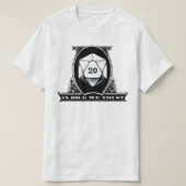 In Dice vertrouwen we - Dungeon D20 Dice Dollar Bi T-shirt (Design voorkant)