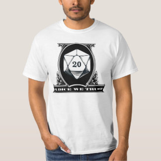 In Dice vertrouwen we - Dungeon D20 Dice Dollar Bi T-shirt