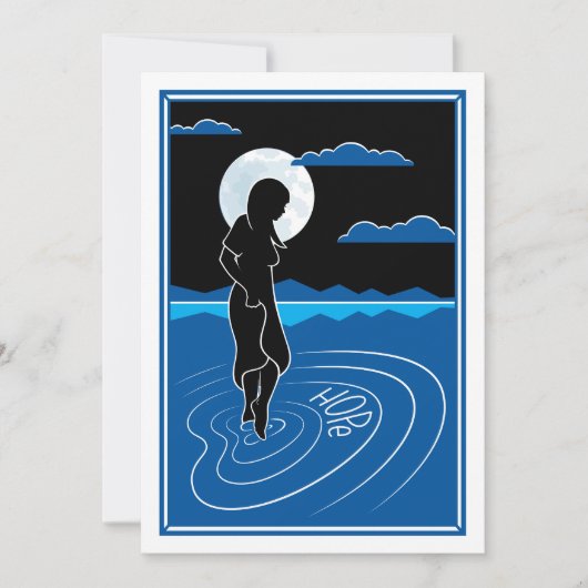 In die diepe reflectie 3_Flat Card 5"x7" Aankondiging (Voorkant)