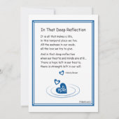 In die diepe reflectie 3_Flat Card 5"x7" Aankondiging (Achterkant)