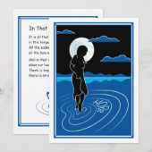 In die diepe reflectie 3_Flat Card 5"x7" Aankondiging (Voorkant / Achterkant)