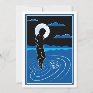 In die diepe reflectie 3_Flat Card 5"x7" Aankondiging