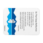 In die diepe reflectie_3"x4" Flexibele magneet (Horizontaal)