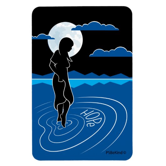 In die diepe reflectie_4"x6" Flexibele magneet (Verticaal)