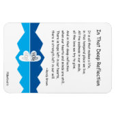 In die diepe reflectie_4"x6" Flexibele magneet (Horizontaal)