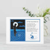 In die diepe reflectie_platte kaart 7"x5" (Staand voorkant)