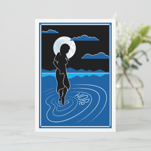 In die diepgaande reflectie 2_flatcard 5"x7" aankondiging (Staand voorkant)