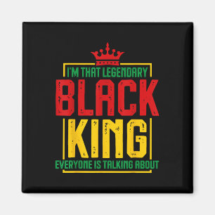 In die legendarische zwarte koning Afro-Amerikaans Magneet