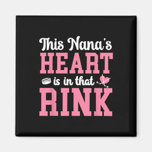 In die Rink Hockey Nana Oma IJshockeyspeler Magneet
