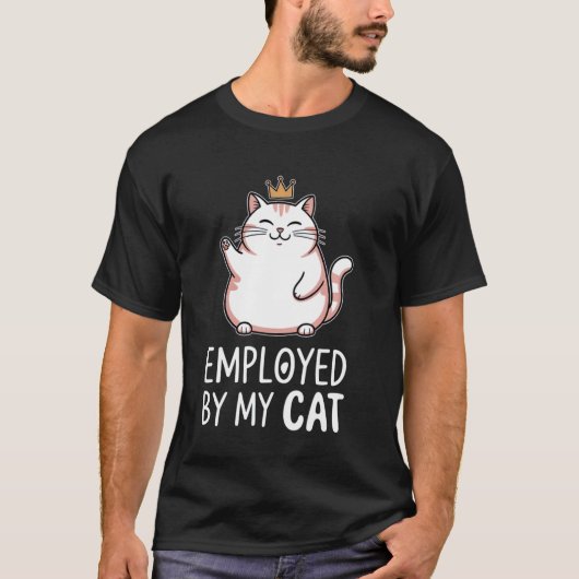 In dienst van mijn kat t-shirt (Voorkant)