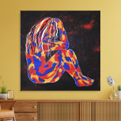 In Diepe Gedachten Canvas Afdruk (Insitu (Woonkamer))