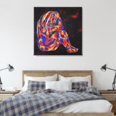 In Diepe Gedachten Canvas Afdruk (Insitu (Slaapkamer))