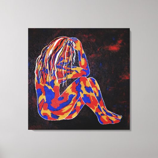 In Diepe Gedachten Canvas Afdruk (Voorkant)