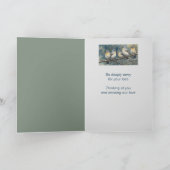 In diepe sympathie Waterverf Vreedzame Vogels Kaart (Binnen)