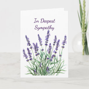 In Diepste Medeleven Lavendel Paarse Tuin Bloem Kaart