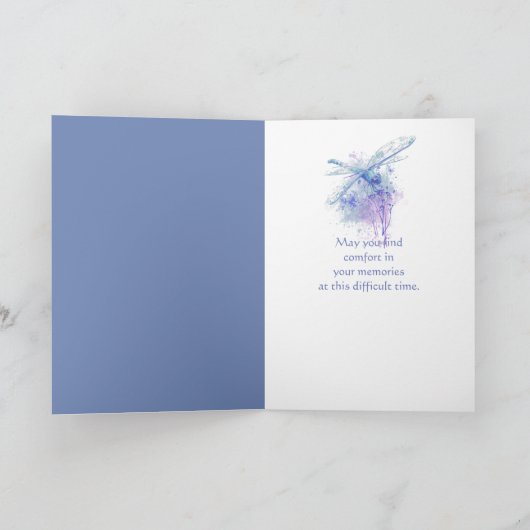 In Diepste Medeleven Mooie Blauwe Libel Kaart (Binnen)