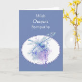 In Diepste Medeleven Schoon Blauwe Libel Kaart (Gele Bloem)