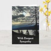 In diepste sympathie lucht wolken Lake Beach Kaart (Gele Bloem)