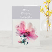 In diepste sympathie Tuin Bloem Bloemen Kaart (Gele Bloem)