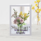 In Diepste Sympathie Tuin Bloem Boeket Kaart (Gele Bloem)
