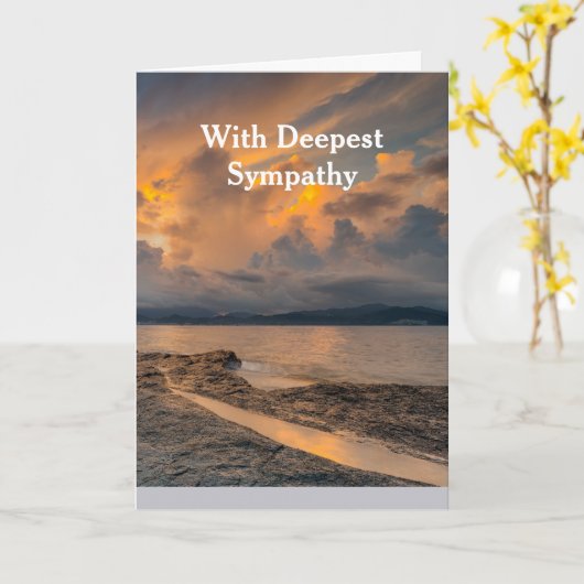 In diepste sympathie wolken boven Lake Wilderness Kaart (Gele Bloem)