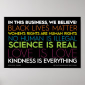 In dit bedrijf... Kindheid is alles teken Poster (Voorkant)