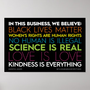 In dit bedrijf... Kindheid is alles teken Poster