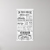 In dit Huis doen we autisme... Canvas Afdruk (Voorkant)