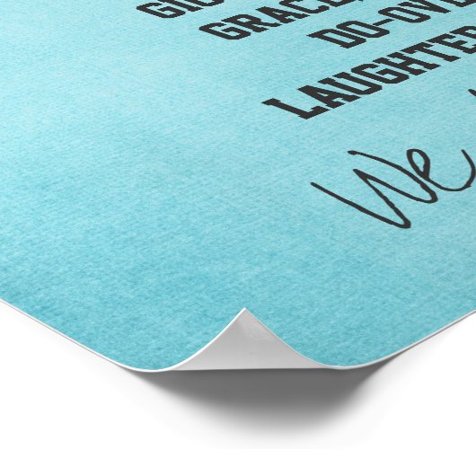 In dit Huis doen we het Poster van het gezin (Hoek)