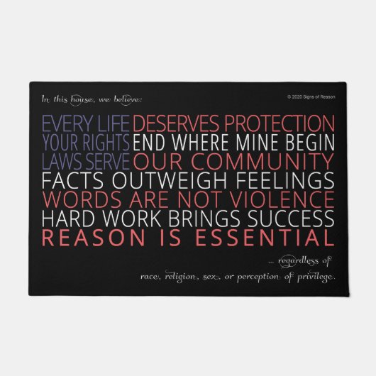 In dit Huis Doormat Deurmat (Voorkant)