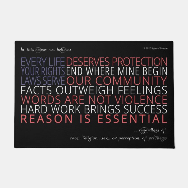 In dit Huis Doormat Deurmat (Voorkant)